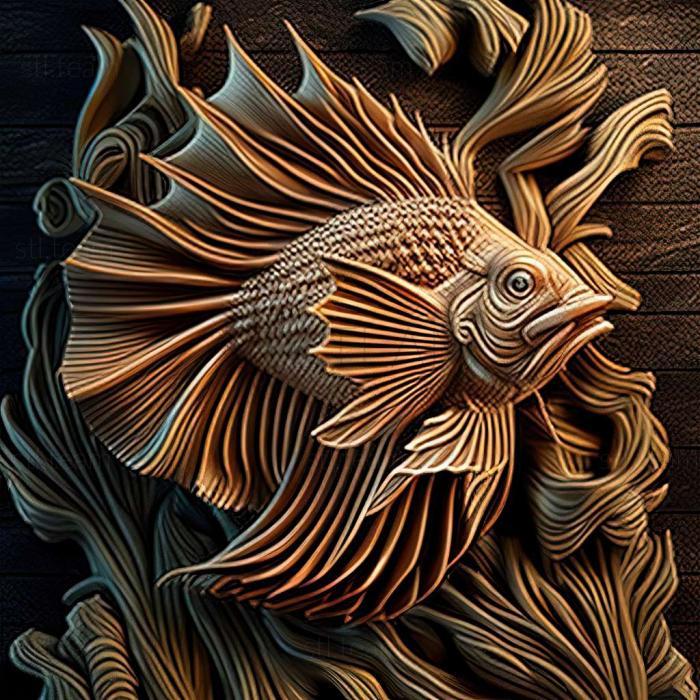3D модель Lionhead риба (STL)